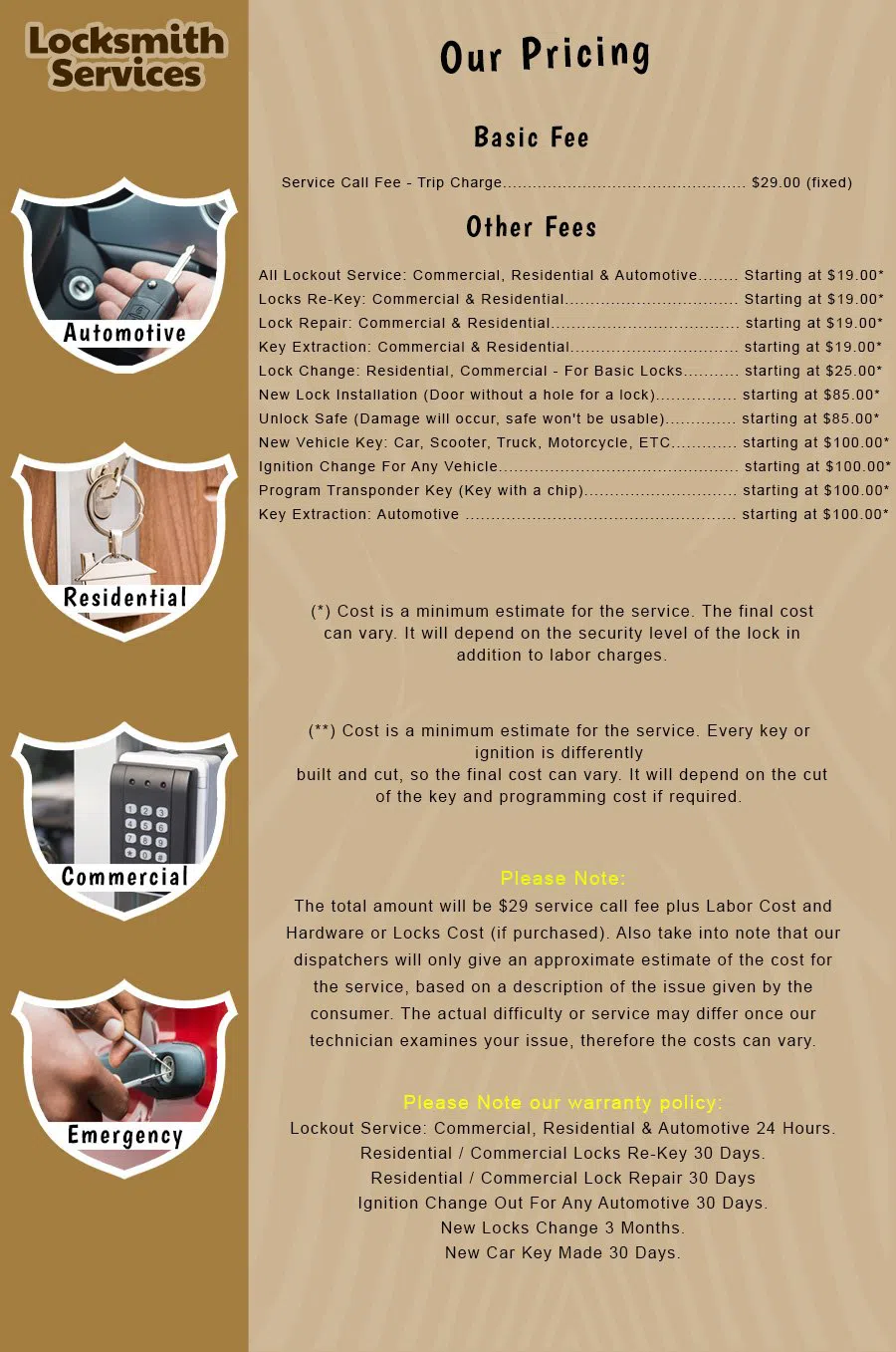 Fort Myers Beach FL Lock Key Store Fort Myers Beach, FL 239-215-1306